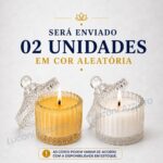 Kit 2 Velas Aromáticas em Vidro: fragrância sofisticada, design elegante e presente perfeito para sua casa. - Imagem 3