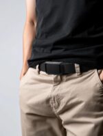 2 cintos masculinos MILORDE de nylon com catraca ajustável para jeans e negócios, conforto e ajuste perfeito - Imagem 5