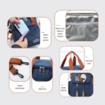 Bolsa Térmica Grande Premium Azul com 2 compartimentos: ideal para marmita, lanche e organização no dia a dia. - Imagem 9