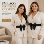 Cinto Feminino Elástico com Laço: ajustável, modela a cintura e valoriza looks com elegância vintage. - Imagem 3