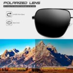 Óculos de Sol KANASTAL Polarizado UV400: estilo metálico quadrado e proteção solar para homens e mulheres - Imagem 3