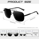 Óculos de Sol KANASTAL Polarizado UV400: estilo metálico quadrado e proteção solar para homens e mulheres - Imagem 5