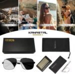 Óculos de Sol KANASTAL Polarizado UV400: estilo metálico quadrado e proteção solar para homens e mulheres - Imagem 6