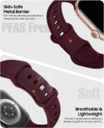 TreasureMax Sport Band: pulseira de silicone macio para Apple Watch, confortável, resistente e fácil de instalar. - Imagem 3