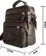 Bolsa transversal em couro legítimo, média, unissex e anti furto: estilo, segurança e praticidade para o dia a dia. - Imagem 3