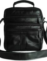 Bolsa transversal em couro legítimo, média, unissex e anti furto: estilo, segurança e praticidade para o dia a dia. - Imagem 4
