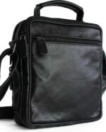Bolsa transversal em couro legítimo, média, unissex e anti furto: estilo, segurança e praticidade para o dia a dia. - Imagem 5