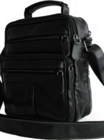 Bolsa transversal em couro legítimo, média, unissex e anti furto: estilo, segurança e praticidade para o dia a dia. - Imagem 6
