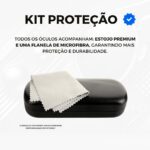 Óculos de Sol Masculino Quadrado UV400 Premium: proteção, estilo e conforto para o verão. - Imagem 3