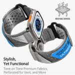 Pulseira ULTIMAL para Apple Watch em nylon respirável, resistente e ajustável, ideal para esporte e uso diário - Imagem 3