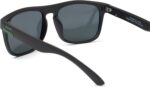 Óculos de Sol Masculino Polarizado Quadrado Preto UV400: estilo, conforto e proteção contra raios UVA e UVB. - Imagem 6