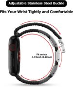 Pulseira Nepfaivy trançada e elástica para Apple Watch, confortável, ajustável e ideal para uso diário. - Imagem 4