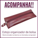 Bolsa Tiracolo FIDENZA em Couro: elegância e praticidade para o dia a dia feminino, com design compacto e sofisticado. - Imagem 3