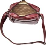 Bolsa Tiracolo FIDENZA em Couro: elegância e praticidade para o dia a dia feminino, com design compacto e sofisticado. - Imagem 4