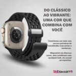 Pulseira esportiva de silicone 123Smart com fecho magnético para IWatch Ultra e Series 1 a 10, conforto e ajuste seguro. - Imagem 4