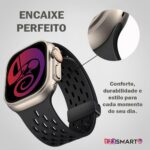 Pulseira esportiva de silicone 123Smart com fecho magnético para IWatch Ultra e Series 1 a 10, conforto e ajuste seguro. - Imagem 5