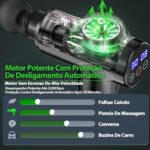 YARUIKE Pistola de Massagem Muscular Profunda: 30 velocidades, 10 cabeças, tela LCD e bateria recarregável para alívio eficaz e recuperação rápida. - Imagem 4