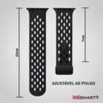 Pulseira esportiva de silicone 123Smart com fecho magnético para IWatch Ultra e Series 1 a 10, conforto e ajuste seguro. - Imagem 8