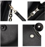 Bolsa Feminina de Couro Plutônio com 3 usos, tamanho médio, ideal para o dia a dia com estilo e praticidade. - Imagem 4