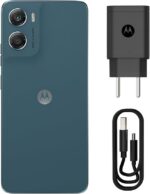 Smartphone Motorola Moto g06 128GB com 12GB RAM, câmera 50MP AI, bateria 5200 mAh e tela 6.9" Azul Marinho. - Imagem 5