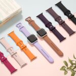 Pulseira esportiva de silicone para Apple Watch: macia, ajustável e compatível com vários tamanhos. - Imagem 3