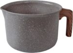 Jogo de Panelas Mimo Style 10 Peças Indução Grafite Bambu com antiaderente e tampas de vidro para cozinha prática e elegante - Imagem 8