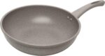 LYOR Conjunto 6 Panelas de Indução Granito Chef Taupe: kit premium com revestimento cerâmico, fácil limpeza e design elegante. - Imagem 5