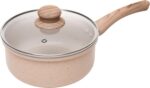 LYOR Conjunto 6 Panelas de Indução Granito Chef Bege: praticidade, elegância e compatibilidade com todas as fontes de calor. - Imagem 3