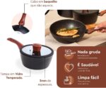 Brinox Ceramic Life Sirius 6 Peças: antiaderente cerâmico, compatível com indução e ideal para cozinhar com menos óleo. - Imagem 5