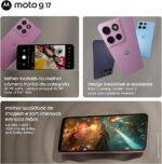 Smartphone Motorola Moto G17 4G: 256GB, 12GB RAM, câmera 50MP, bateria 5200mAh e tela FHD+ para mais desempenho. - Imagem 8
