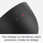 Echo Spot com Alexa: despertador inteligente com som vibrante, display personalizado e controle da casa inteligente preta - Imagem 9