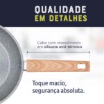Conjunto de Panelas Oster Marble Edition 5 Peças: antiaderente cerâmico, cozinha mais saudável e fácil de limpar. - Imagem 6