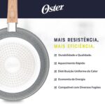 Conjunto de Panelas Oster Marble Edition 5 Peças: antiaderente cerâmico, cozinha mais saudável e fácil de limpar. - Imagem 8