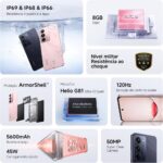 Realme C75x 256GB 8GB RAM com NFC e IP69: desempenho, resistência e estilo na cor rosa. - Imagem 5