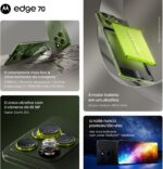 Smartphone Motorola Edge 70 5G ultrafino com 3 câmeras de 50MP, bateria duradoura e tela Extreme AMOLED 120Hz. - Imagem 9