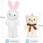 Cesta de Chocolate Lacta Coração com Coelhinho: 15 chocolates sortidos, presente romântico e premium para datas especiais. - Imagem 7