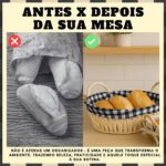 Cesto de Pão com Alça UpShop: organize e sirva com praticidade, charme e tecido removível para sua mesa posta. - Imagem 7