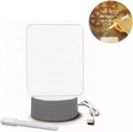 Luminária de Mesa com Tela para Escrever LED: decore, anote recados e presenteie com estilo em um item criativo e funcional. - Imagem 3