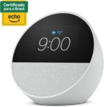 Echo Spot com Alexa: despertador inteligente branco com som vibrante e acesso antecipado à Alexa+ - Imagem 4