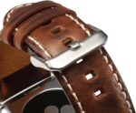 Pulseira de couro EDIMENS para Apple Watch: estilo, conforto e compatibilidade com séries 1 a 8 e SE2, de 49 mm a 42 mm. - Imagem 5