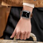 Pulseira de couro EDIMENS para Apple Watch: estilo, conforto e compatibilidade com séries 1 a 8 e SE2, de 49 mm a 42 mm. - Imagem 8