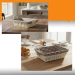 Cesta Pão Retangular com Forro Removível: prática, charmosa e ideal para mesa posta, café da manhã e organização. - Imagem 7