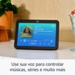 Echo Show 8 (3ª geração) branco: smart display com áudio espacial, câmera 13 MP e hub de casa inteligente com Alexa. - Imagem 4