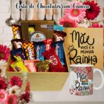 Cesta de Chocolates com Caneca: kit presente completo para aniversário, com chocolates variados e caneca personalizada. - Imagem 3