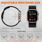 Pacote com 4 pulseiras esportivas compatíveis com Apple Watch Ultra e SE, conforto e ajuste ideal para seu relógio. - Imagem 4