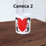 Kit 2 Canecas Personalizadas para Casal: presente romântico em cerâmica premium, ideal para celebrar o amor com estilo. - Imagem 7