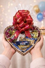 Cesta De Chocolates Lacta Coração: presente romântico com chocolates sortidos e embalagem premium para datas especiais. - Imagem 3