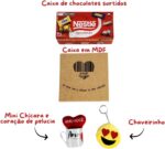Presente Criativo Dia dos Namorados: cesta com chocolates Bauducco, caneca personalizada e caixa coração Te Amo. - Imagem 3