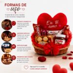 Cesta do Dia dos Namorados: presente romântico completo para surpreender quem você ama com carinho e chocolates. - Imagem 5