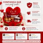 Cesta do Dia dos Namorados: presente romântico completo para surpreender quem você ama com carinho e chocolates. - Imagem 7
